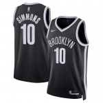 Maillot NBA Brooklyn Nets Ben Simmons 10 Nike 2022-23 Icon Edition Noir Swingman - Homme